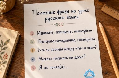 Useful phrases on Russian class